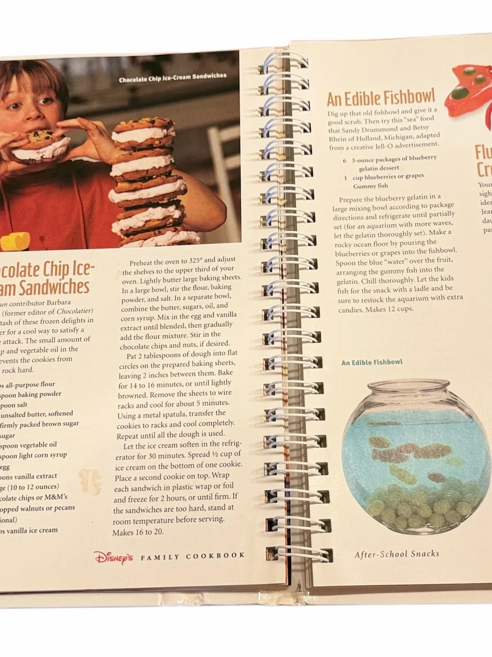 Disney Family Cookbook - White and Red Cover